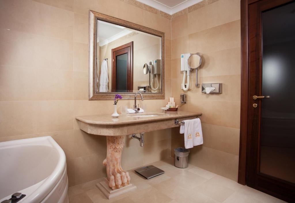 Koupelna v ubytování Hotel Otrada