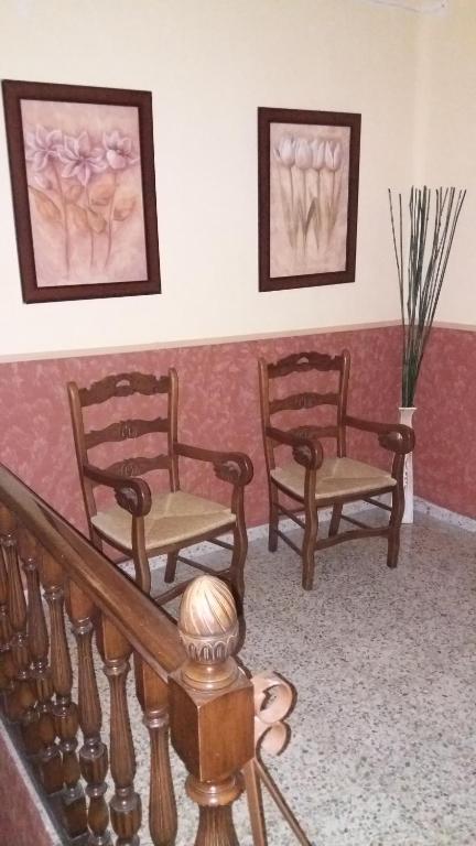 Posezení v ubytování Hostal Seseña