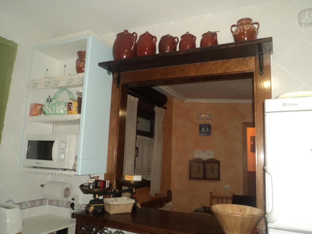 Kuchyň nebo kuchyňský kout v ubytování Casa Rural Abuela Maxi