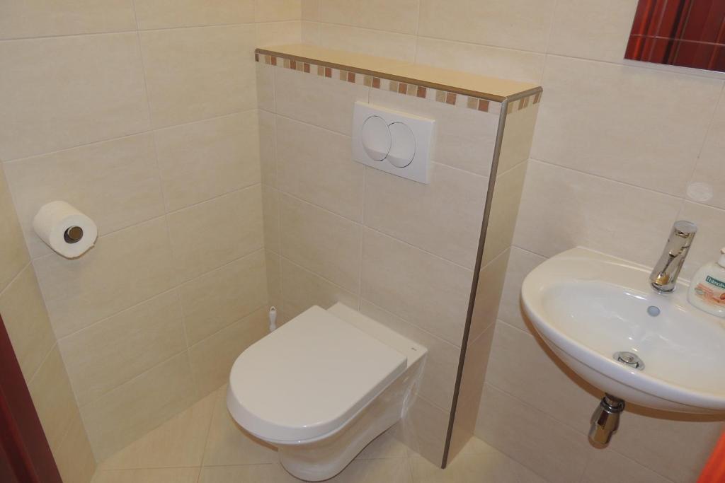 Kúpeľňa v ubytovaní Villa Pineta