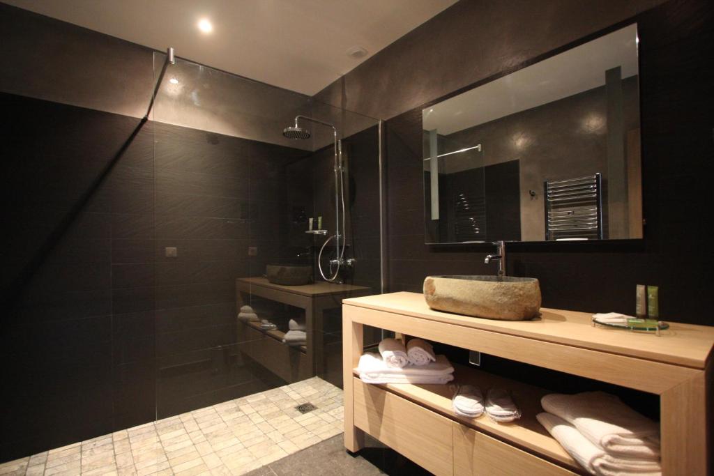 Koupelna v ubytování Hotel A Piattatella