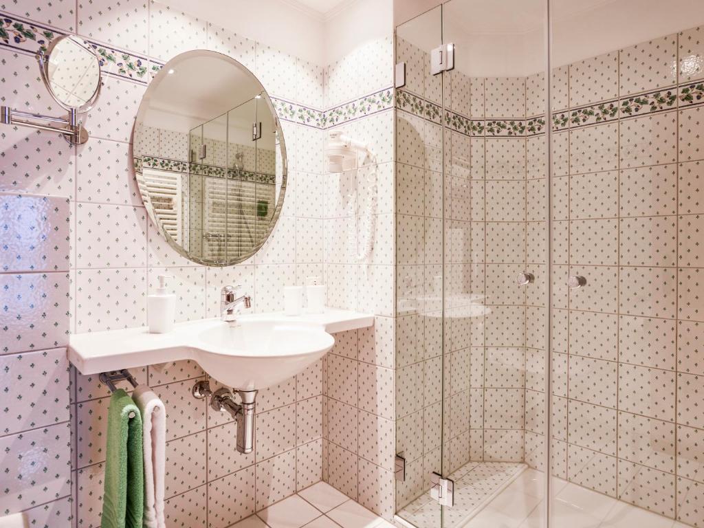 Koupelna v ubytování Hotel Privata