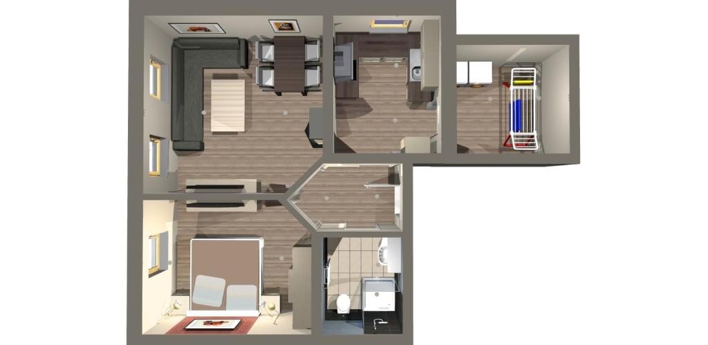 Půdorys ubytování Apartments Clara