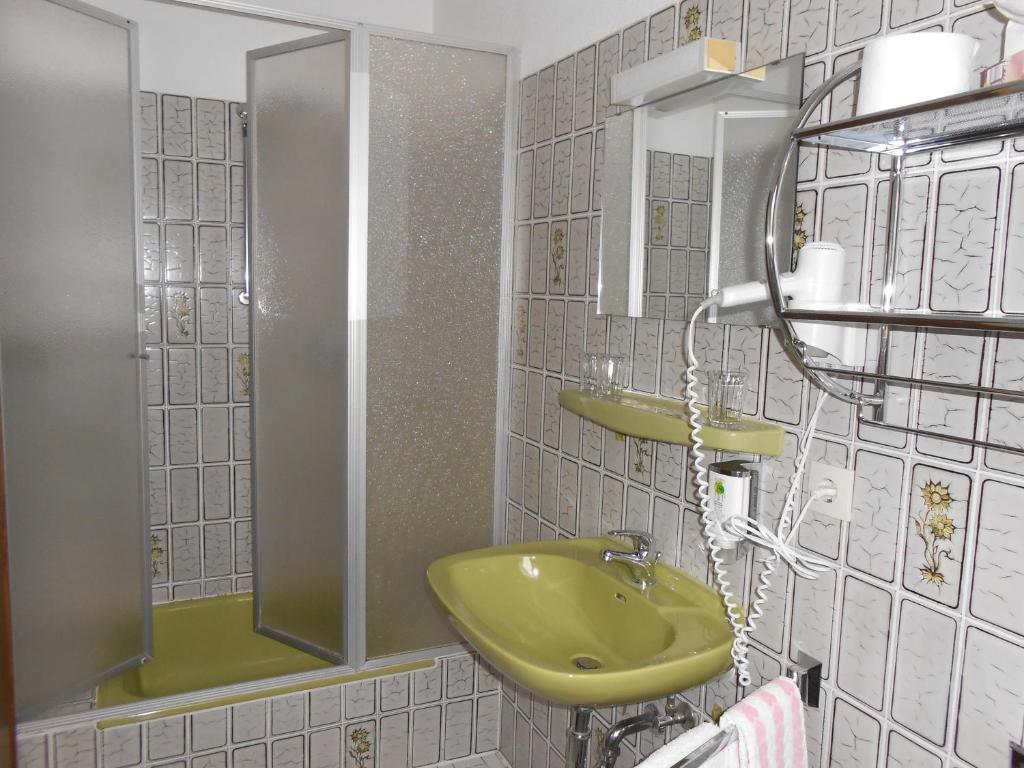Koupelna v ubytování Pension Sonnenblick