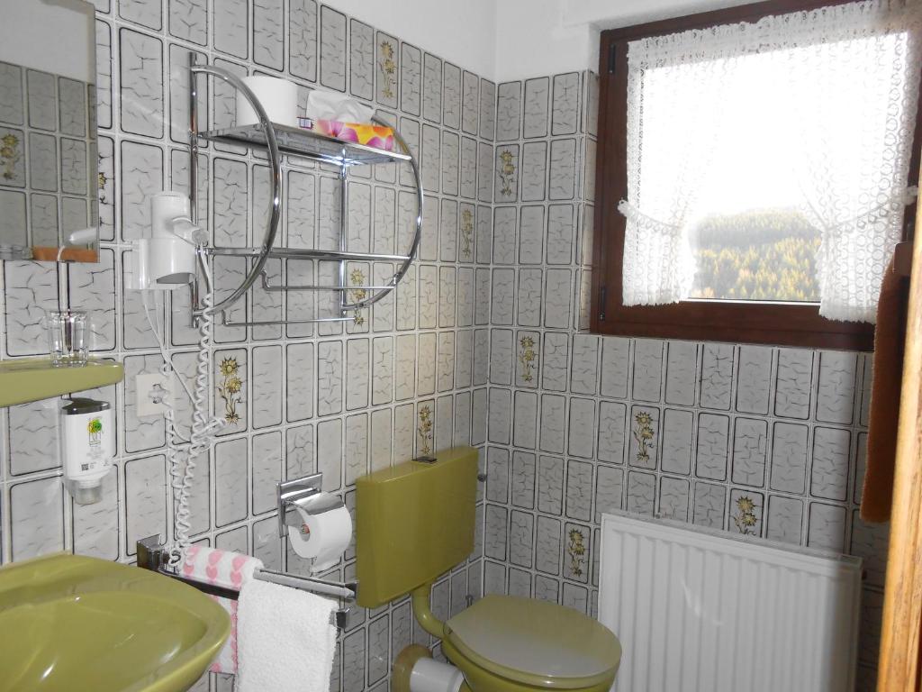 Koupelna v ubytování Pension Sonnenblick