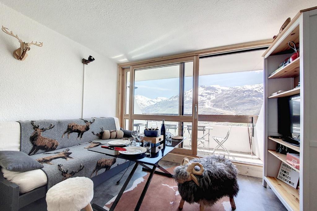 Résidence Combes - Appartement moderne · Départ et retour skis aux pieds · Balcon MAE-1074