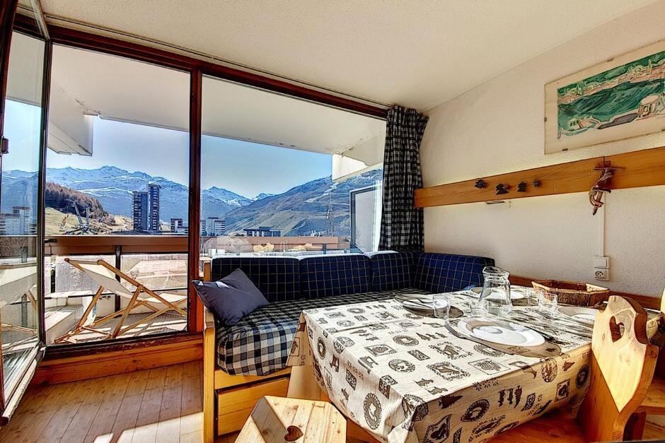 Résidence Chaviere - Studio lumineux · Départ et retour ski aux pieds · Balcon vue sur pistes MAE-3534