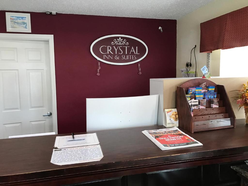 Certifikát, hodnocení, plakát nebo jiný dokument vystavený v ubytování Crystal Inn and Suites
