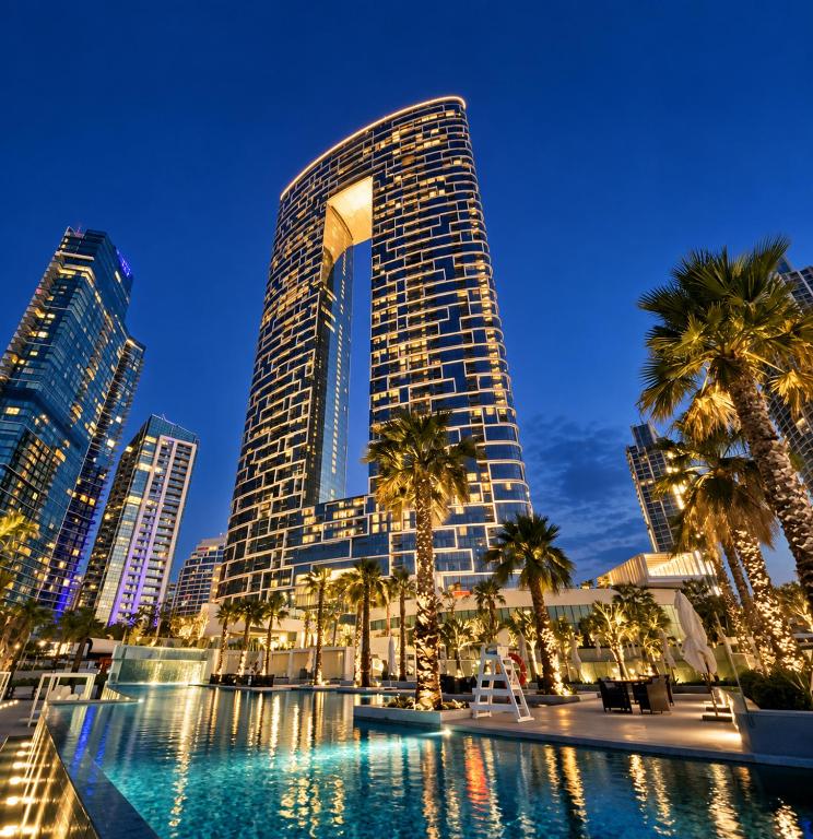 Address Beach Resort Residences Stunning High-Floor Views Private Beach Access در دبی