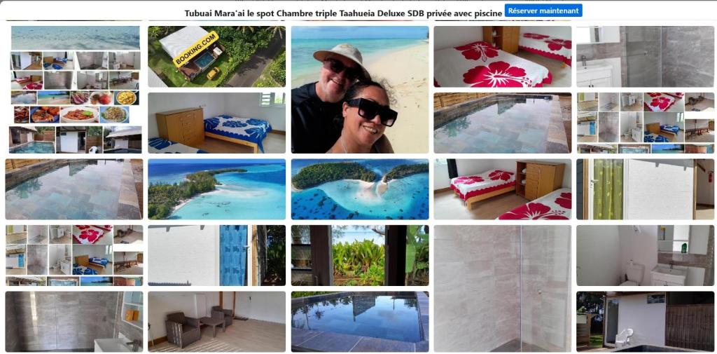 Mara'ai le spot Tubuai Chambre triple Taahueia Deluxe SDB privée avec piscine, Tubuai - photo 9 - Tubuai, Polynésie