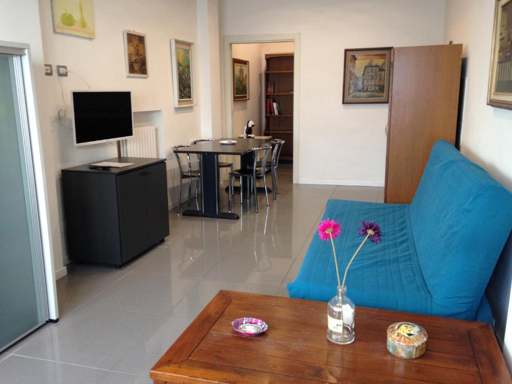 Telewizja i/lub zestaw kina domowego w obiekcie Milano Canal Apartments