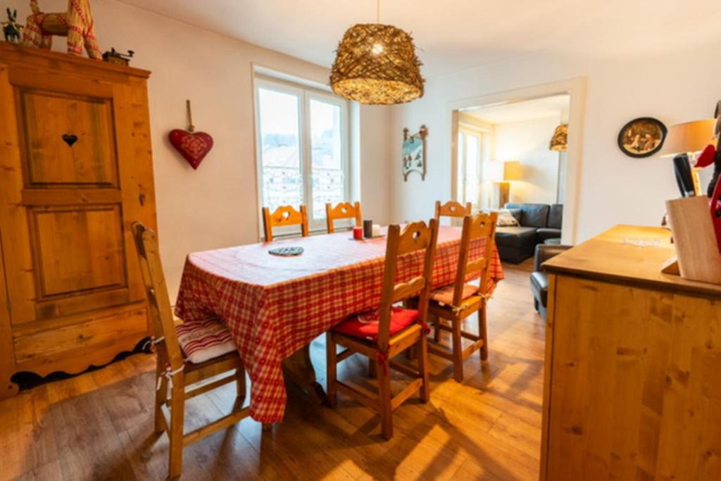 Gerardmer in the center near lake & ski slopes