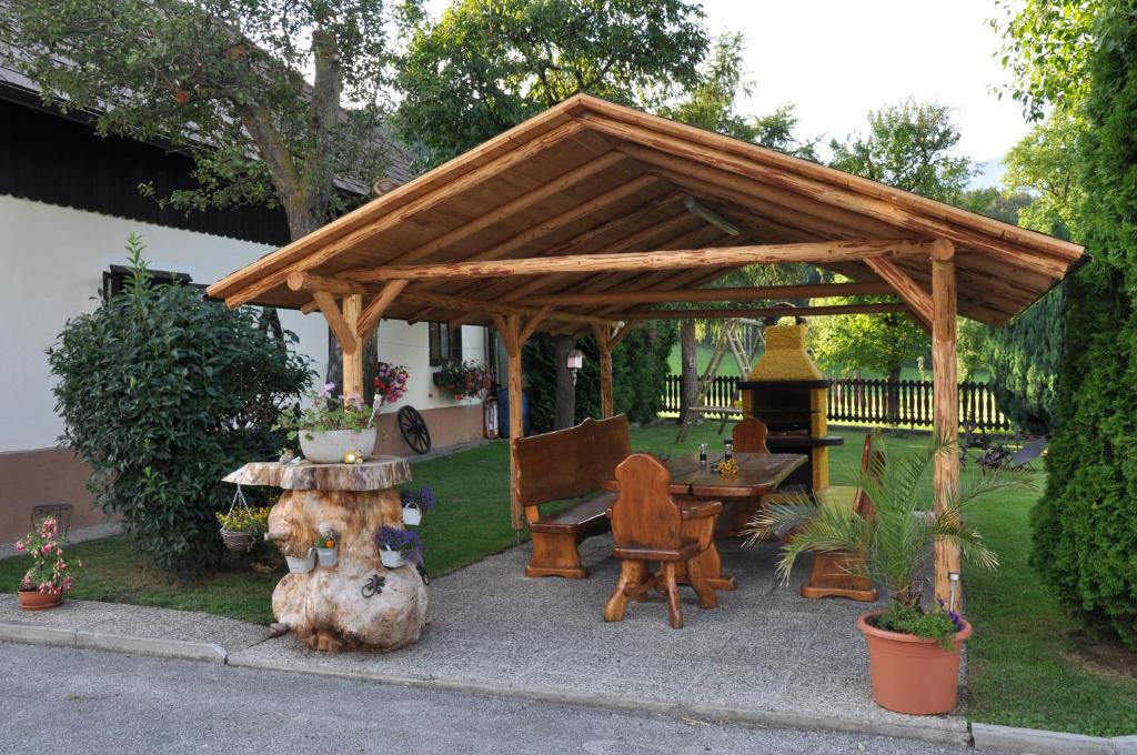 Zahrada ubytování Familie Stoier