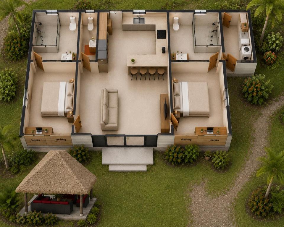 Vanakea Beach House et Villa, accès privé plage PK18 - photo 6 - Tahiti, Polynésie