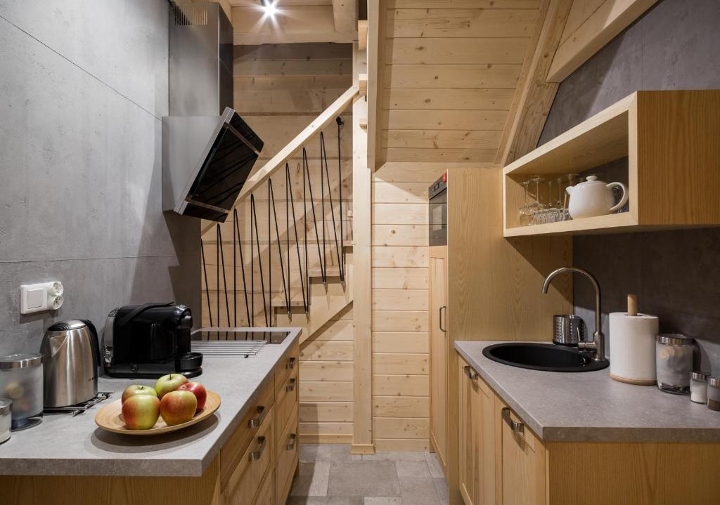 Kuchyňa alebo kuchynka v ubytovaní Tatra Wood House