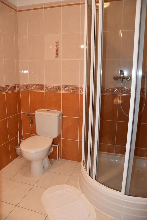 Koupelna v ubytování Hotel Baník Handlová
