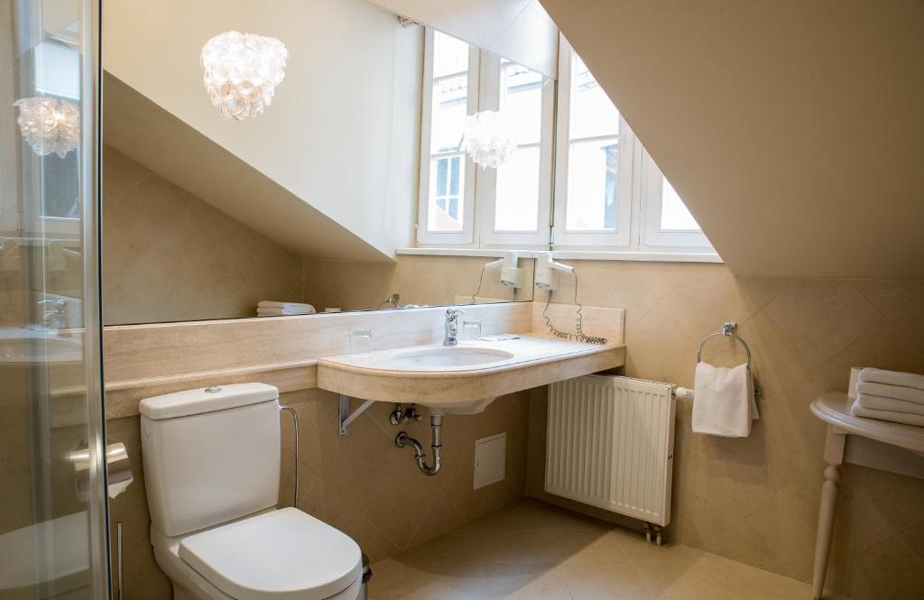 Koupelna v ubytování Hotel Apia