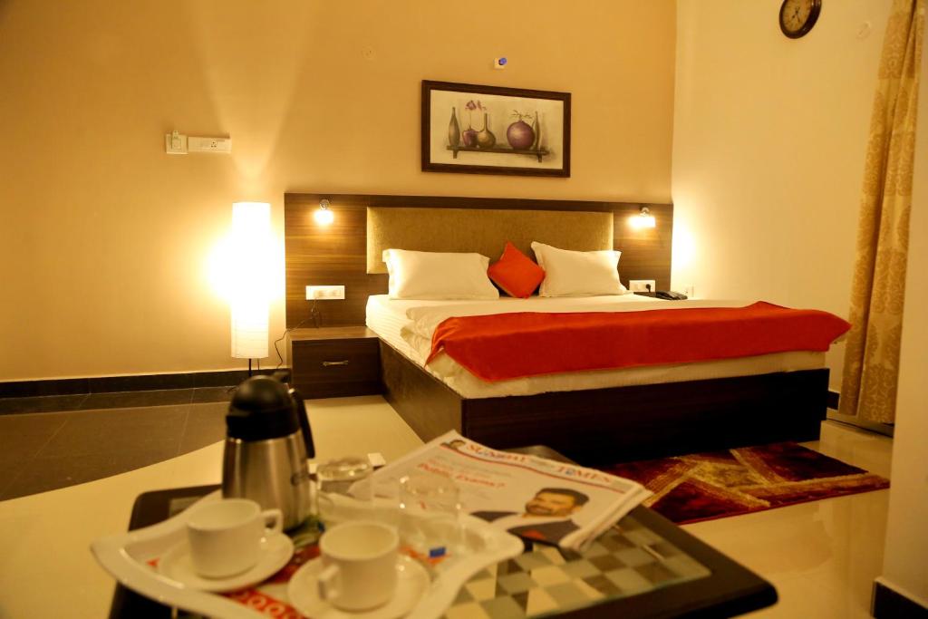 Postel nebo postele na pokoji v ubytování Premier Inn
