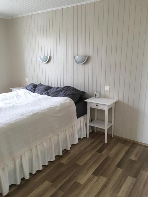 Postel nebo postele na pokoji v ubytování Strýta Guesthouse