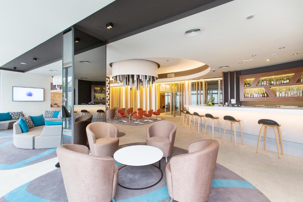 Posezení v ubytování Noom Hotel Conakry