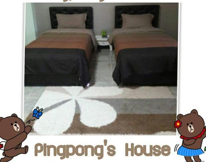 Кровать или кровати в номере Pingpong 's house Koh chang