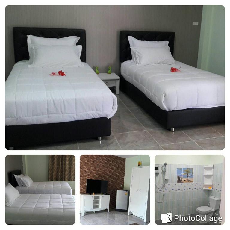 Кровать или кровати в номере Pingpong 's house Koh chang