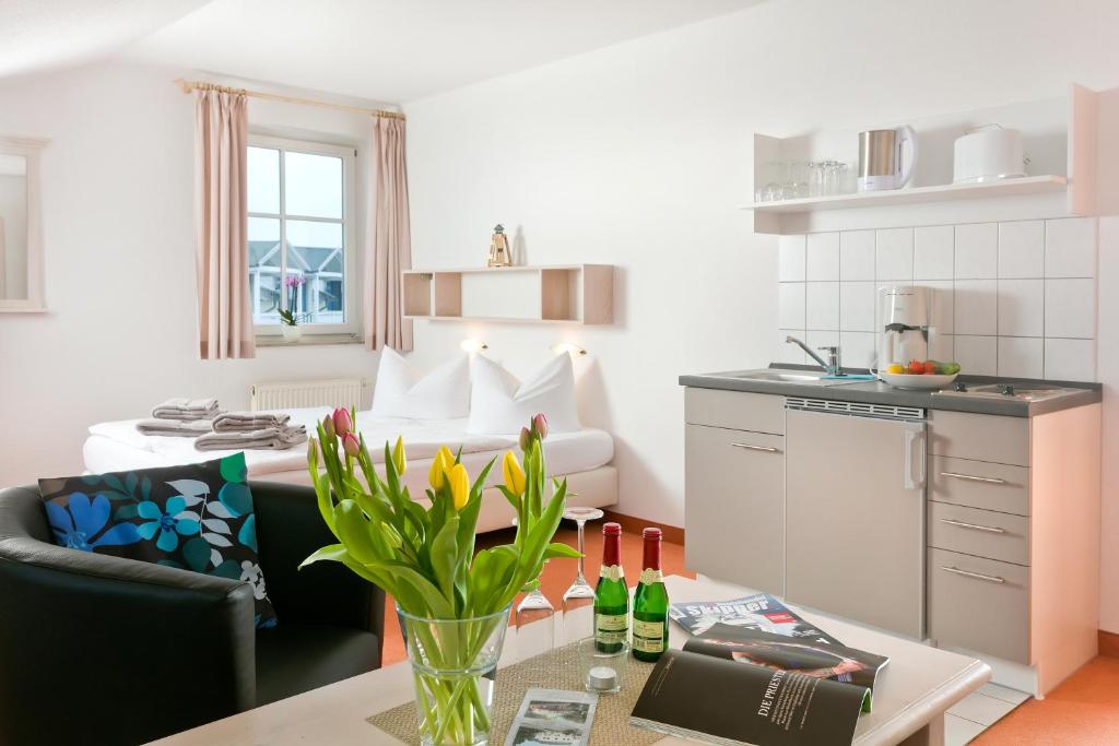 Kuchyň nebo kuchyňský kout v ubytování Haus Svantekahs