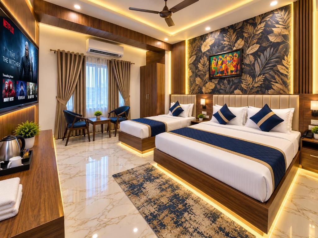 فضای داخلی Hotel Royal Bellmont Near Delhi Airport- Free Airport Pickup & Drop در دهلی نو - تصویر ۳