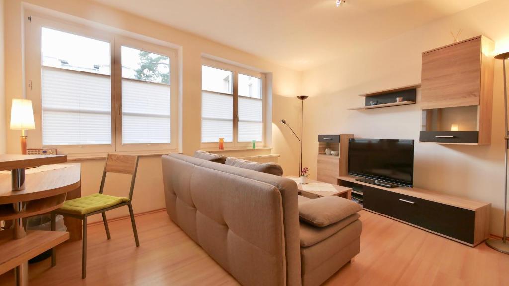 Kuchyň nebo kuchyňský kout v ubytování Villa Vineta Whg. 207