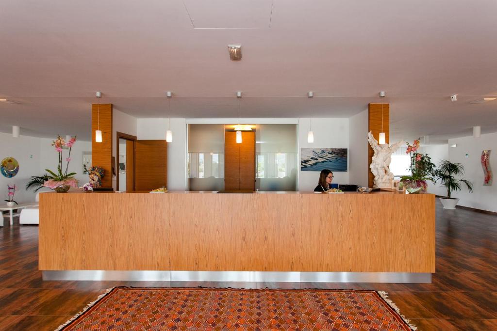 Ο χώρος του λόμπι ή της ρεσεψιόν στο Hotel Scialì