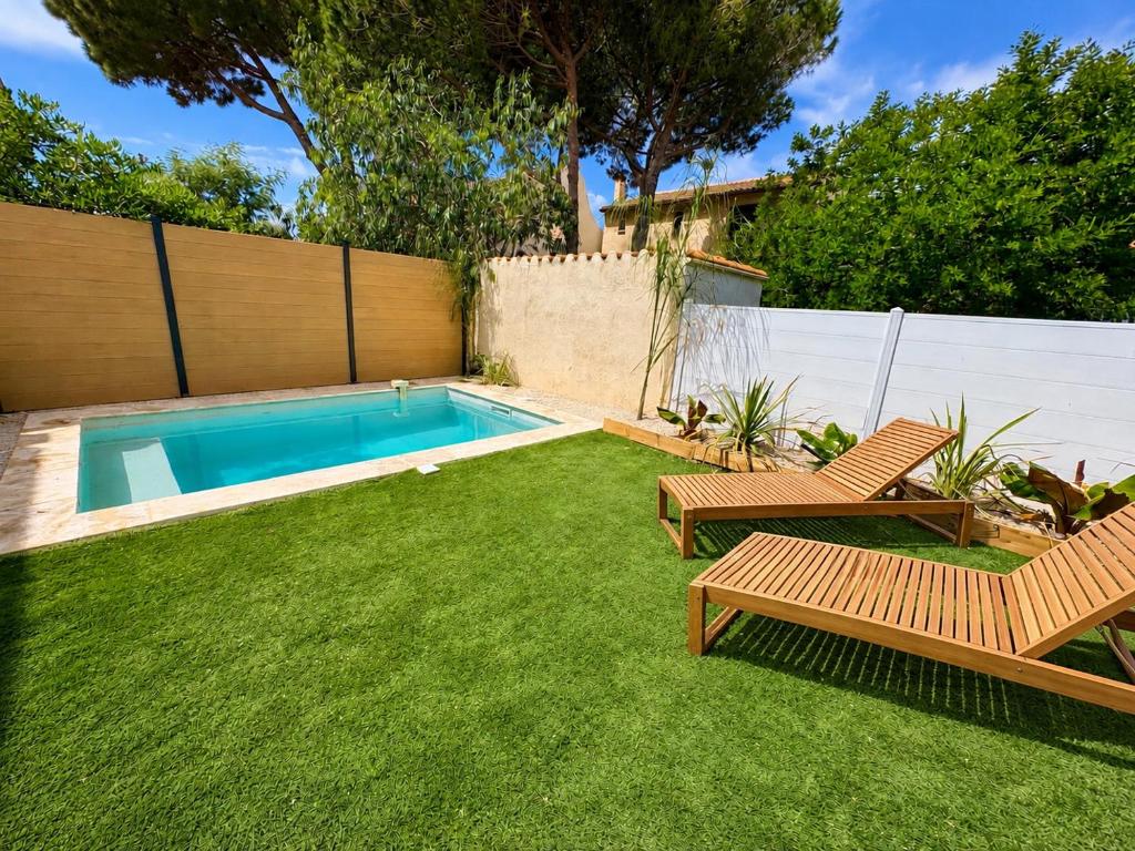 Villa Samarah Canet-Plage piscine 800m plage
