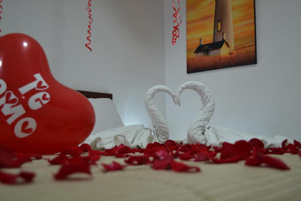 Postel nebo postele na pokoji v ubytování Hotel El Faro Buga