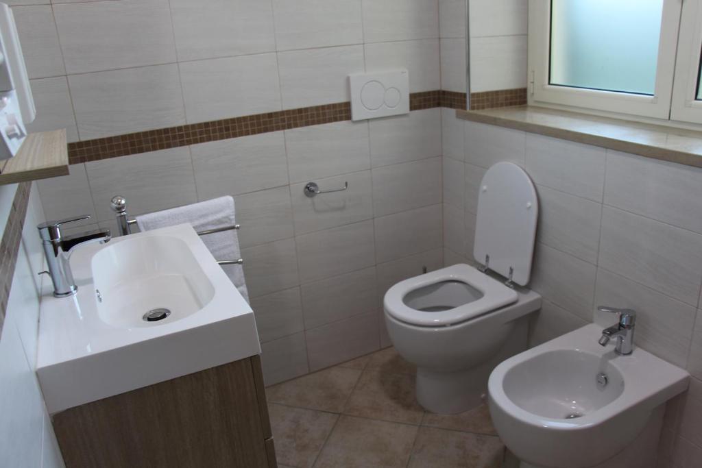 Koupelna v ubytování B&B Alborada
