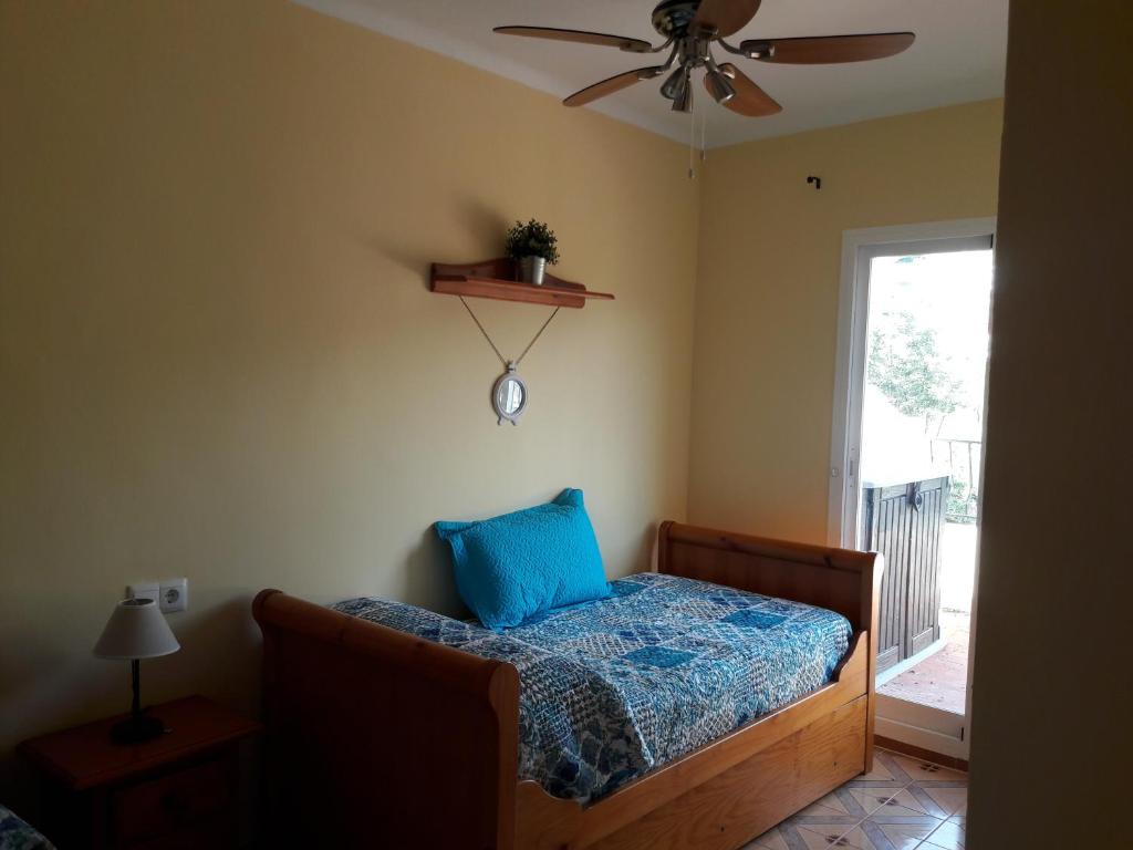 Cama o camas de una habitación en Apartamentos Vista La Maroma