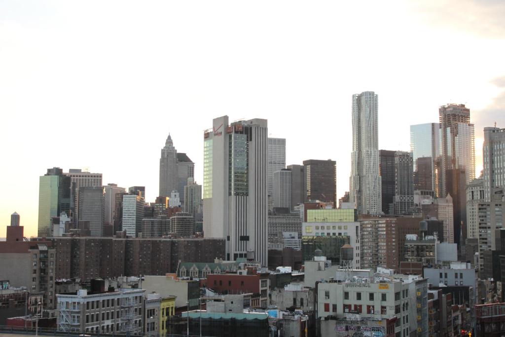 a view of a city skyline with tall buildings at Hotel Richland LES in New York