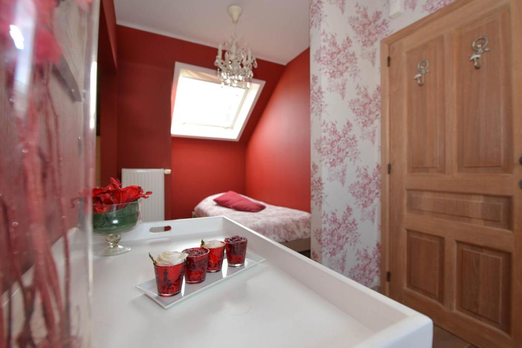 Postel nebo postele na pokoji v ubytování B&B Les Secrets de la Vie