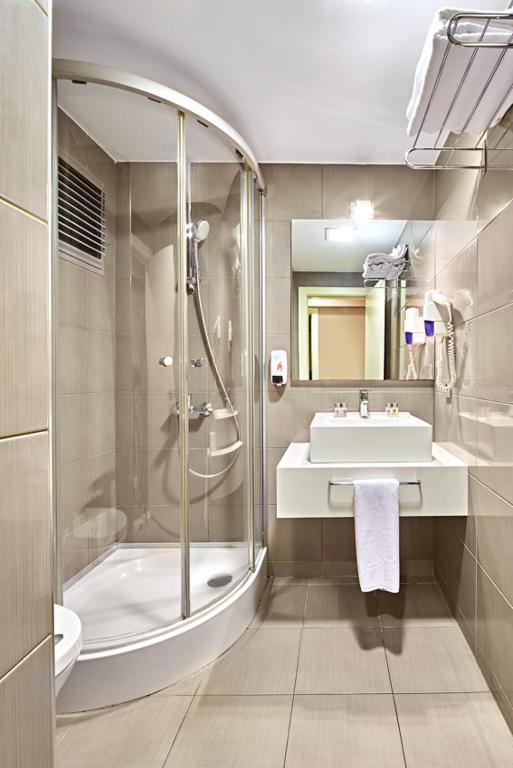 Koupelna v ubytování The New Hotel Zeybek