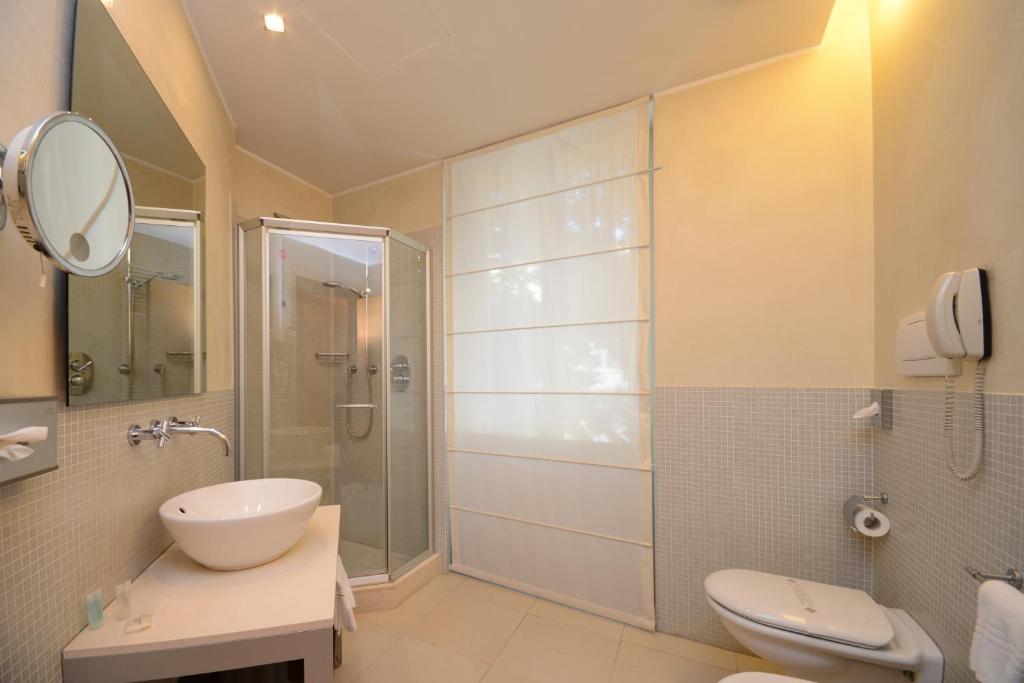 Koupelna v ubytování Hotel Igea