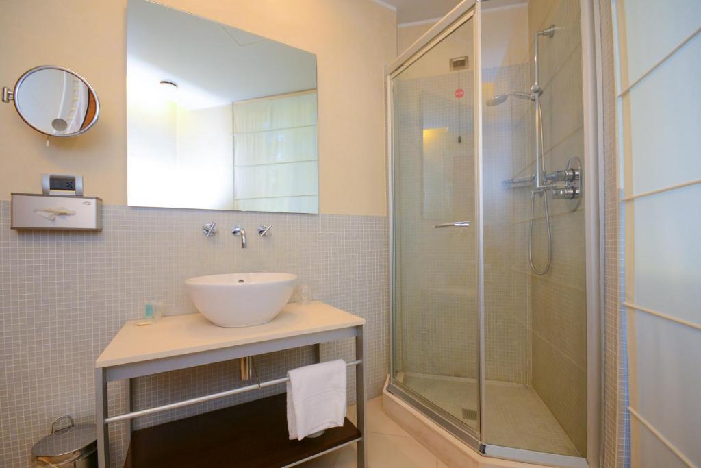 Koupelna v ubytování Hotel Igea