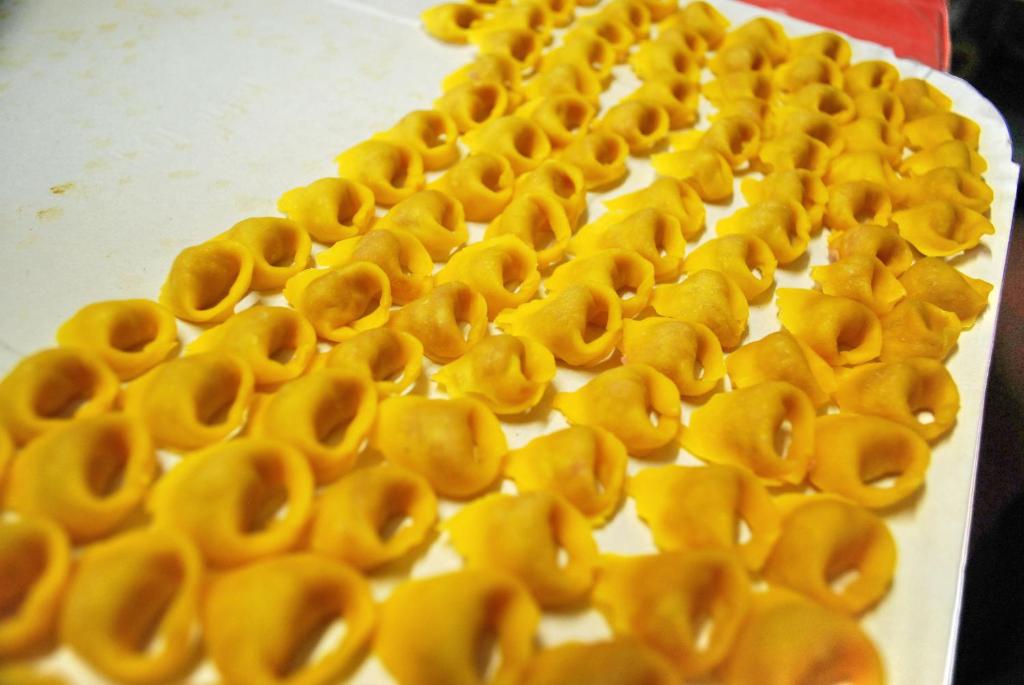 a bunch of pasta sitting on top of a table at Il Murello in Fiorentina