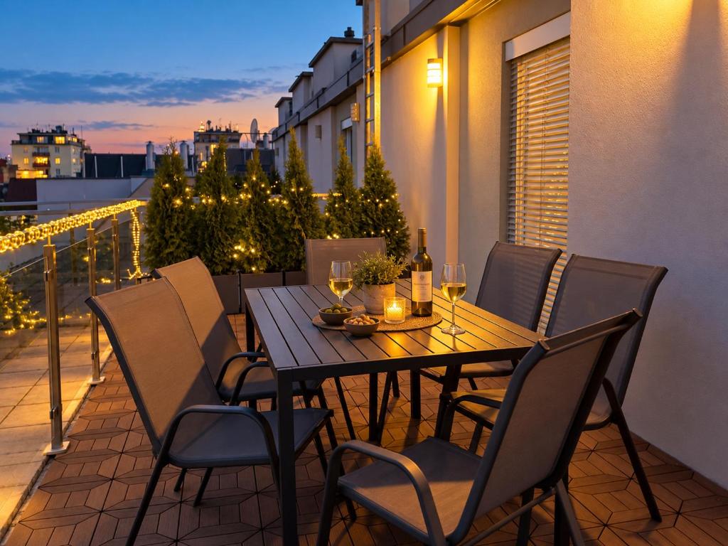 Apartment for 6 with Rooftop Terrace & Air Conditioning, close to Metro