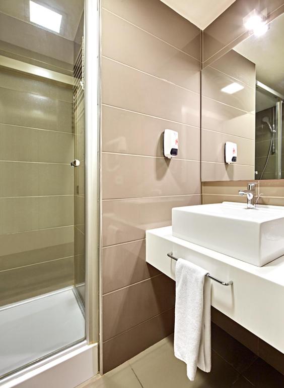 Koupelna v ubytování The New Hotel Zeybek