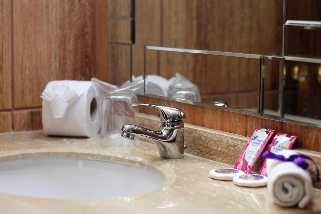 Koupelna v ubytování Hotel Samaña