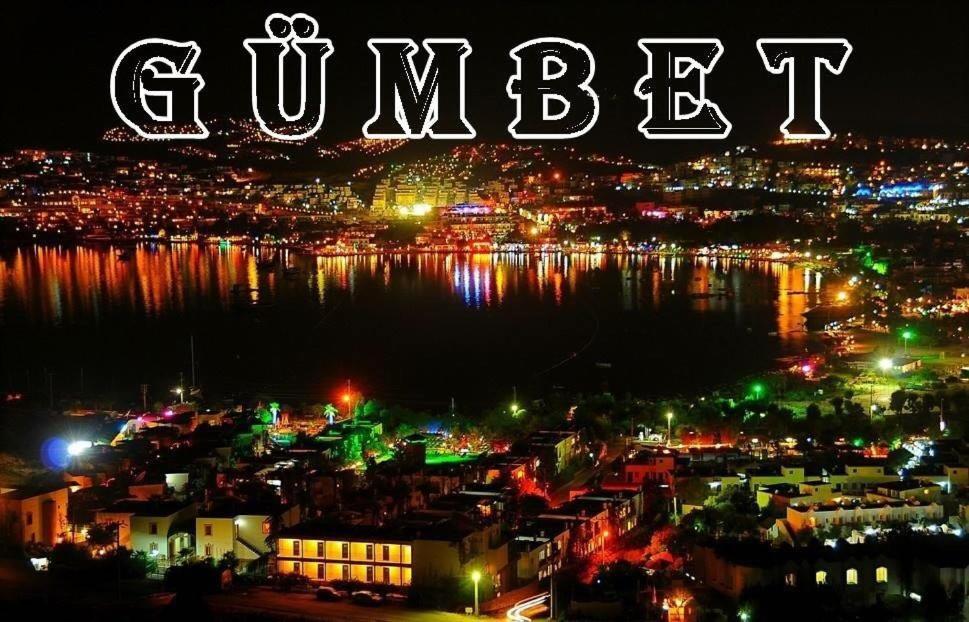 Nespecifikovaný výhled na destinaci Gümbet nebo výhled na město při pohledu z aparthotelu