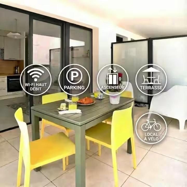 Apt au calme avec terrasse et parking CV