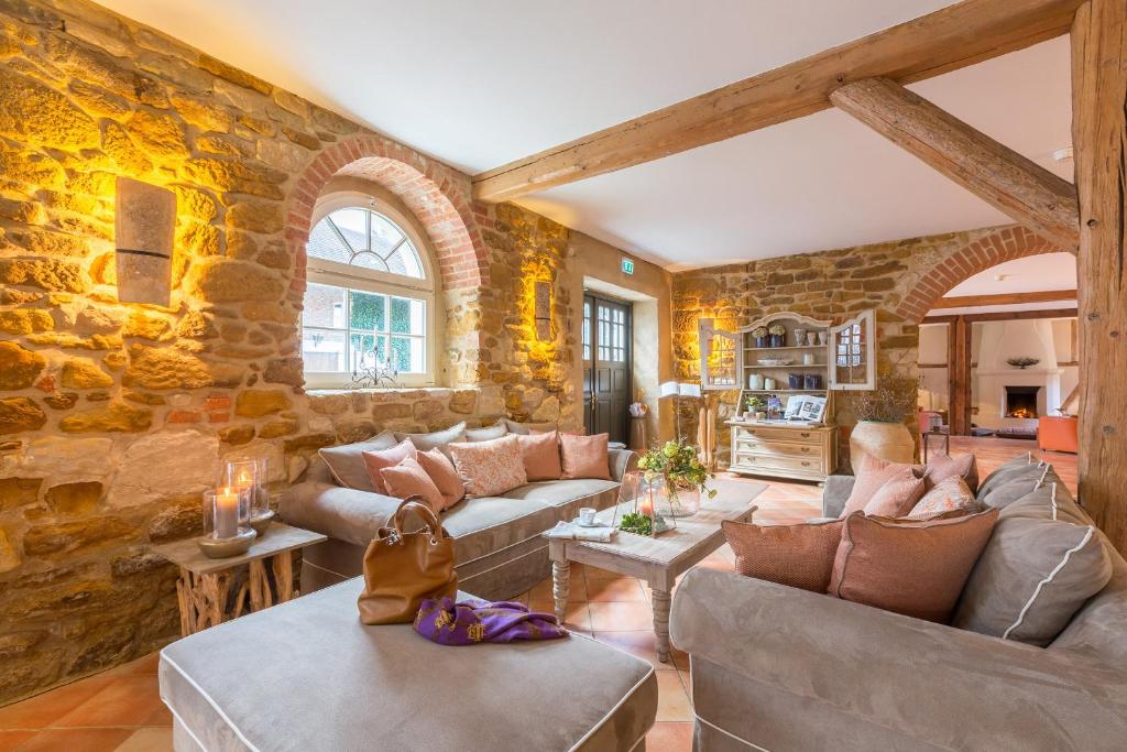 Posezení v ubytování Romantik Hotel am Brühl