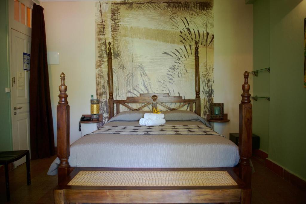 Cama o camas de una habitación en Habitation du Comté