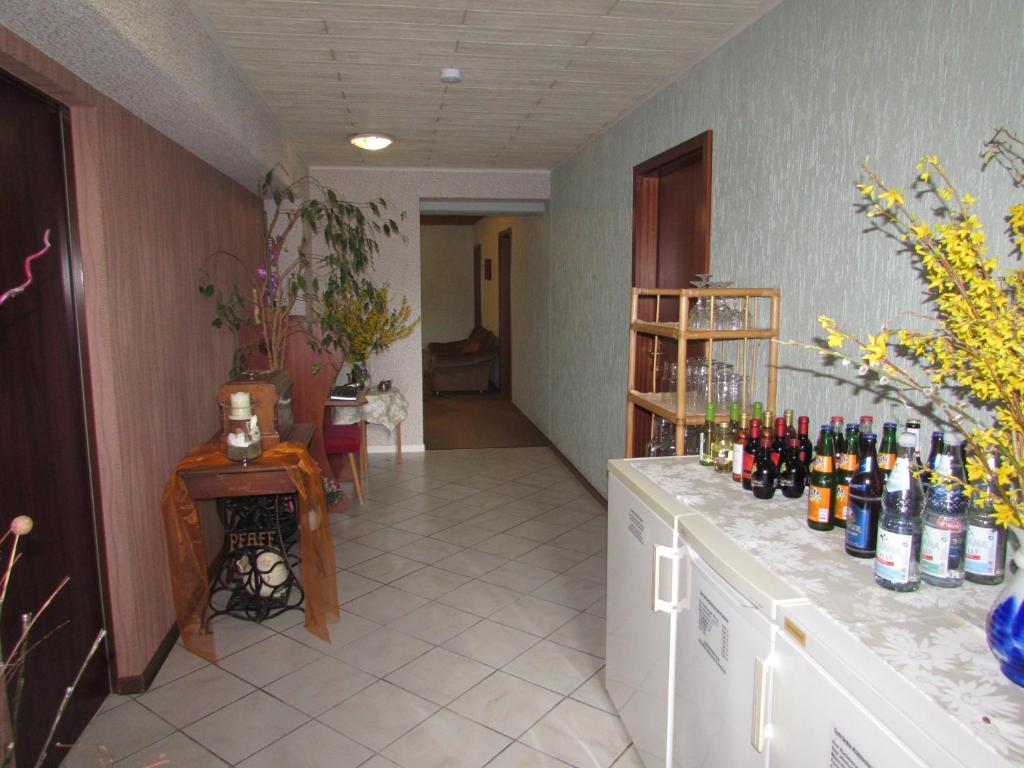 Nápoje v ubytování Pension Am Heiderand