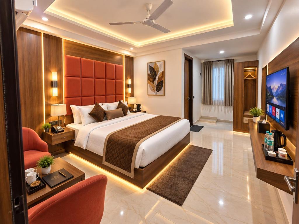 فضای داخلی Flyway Hotel Elysian Near IGI Airport Delhi - Free Airport Pickup & Drop در دهلی نو - تصویر ۳