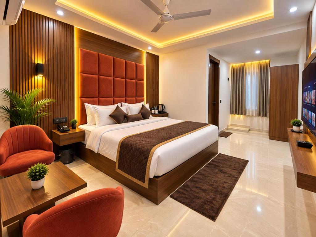 Flyway Hotel Elysian Near IGI Airport Delhi - Free Airport Pickup & Drop در دهلی نو